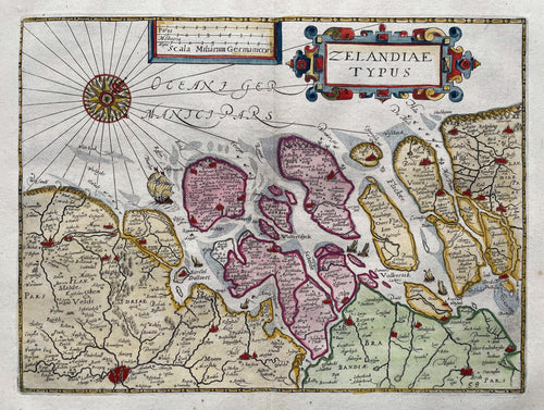 Zeeland - WJ Blaeu / L Guicciardini - 1612