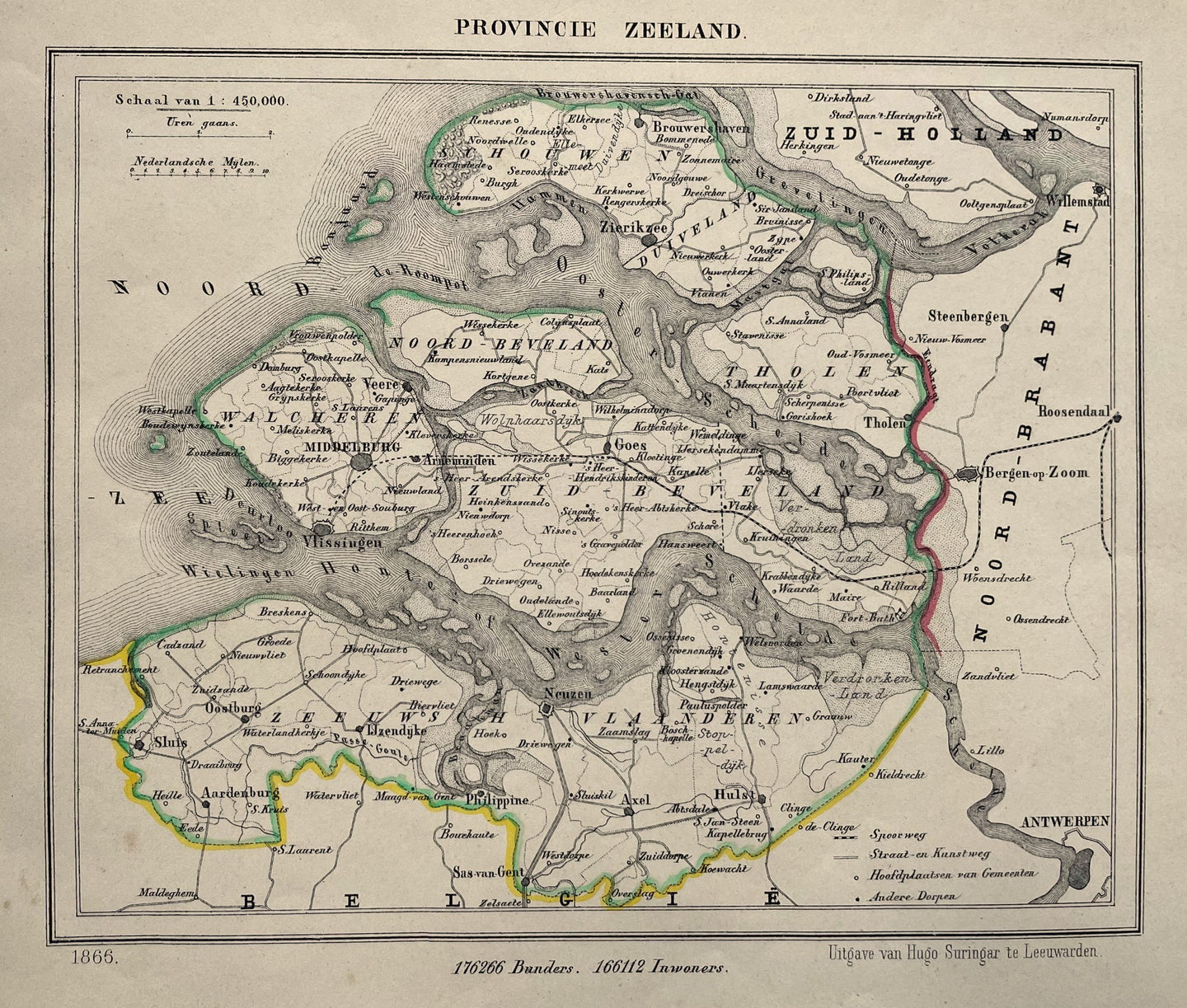 Zeeland - H Suringar / J Kuijper - circa 1866