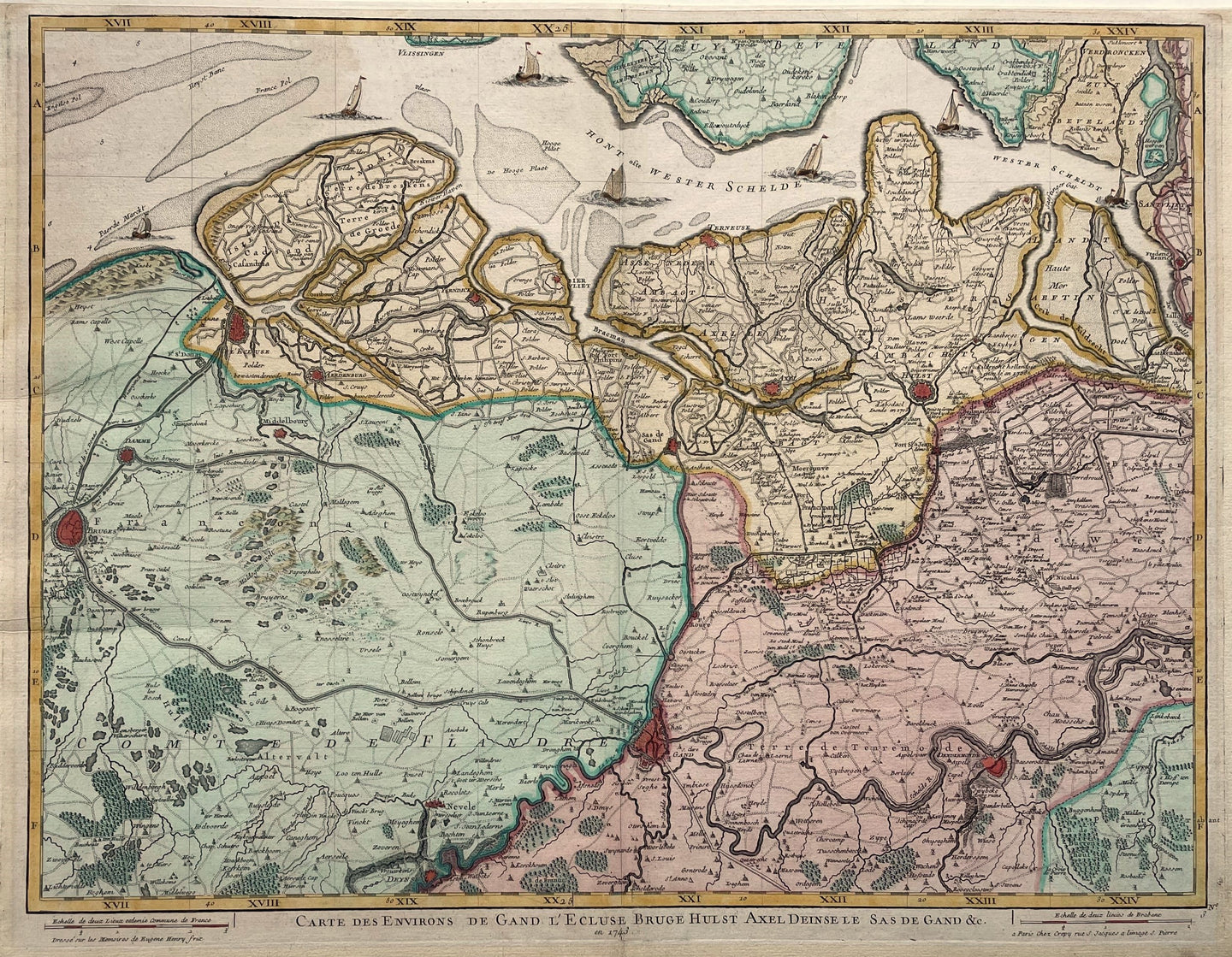 Zeeuws-Vlaanderen België Brugge Gent Waasland - EH Fricx - 1712