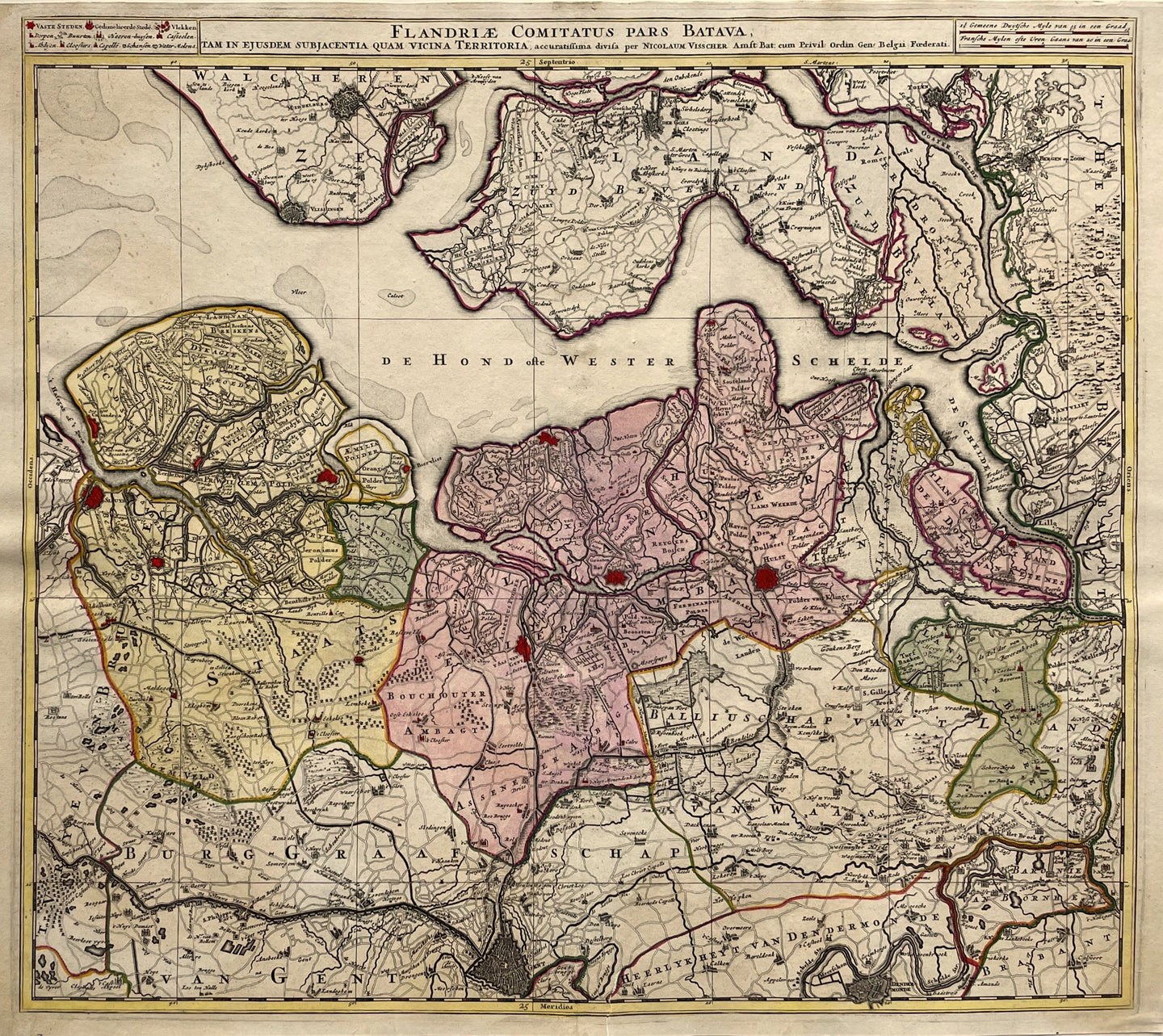 Zeeuws-Vlaanderen Staats-Vlaanderen - N Visscher - ca. 1690