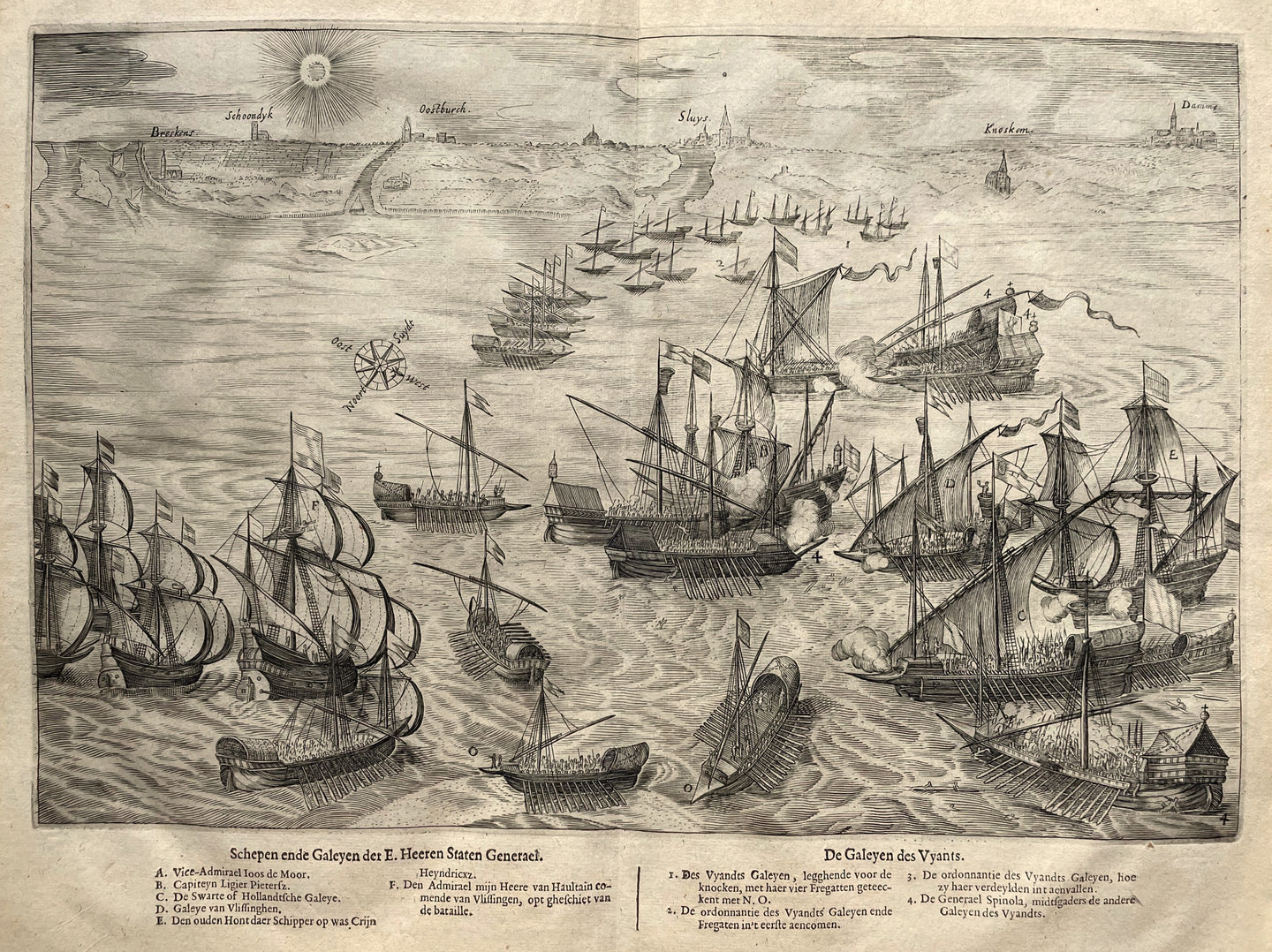 Sluis Breskens Knokke Slag bij Sluis in 1603 - JJ Orlers & H van Haestens - 1610