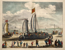 Load image in Gallery view, Scheveningen Zeilwagens - J Blaeu - 1649