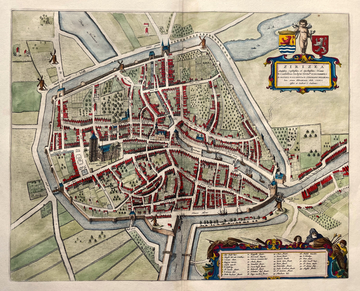 Zierikzee Stadsplattegrond - J Blaeu - 1649