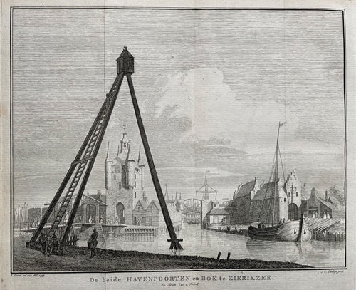 Zierikzee Havenpoorten - I Tirion - 1751
