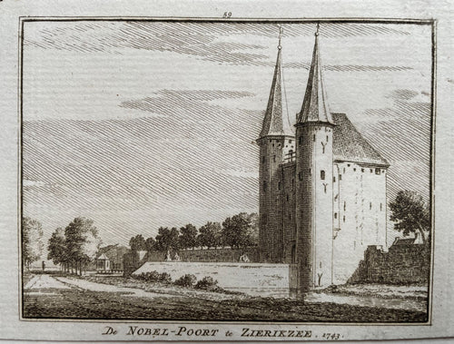 Zierikzee Nobelpoort - H Spilman - ca. 1750