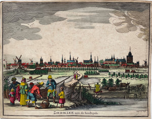 Zierikzee Panoramisch aanzicht - Ottens - circa 1725