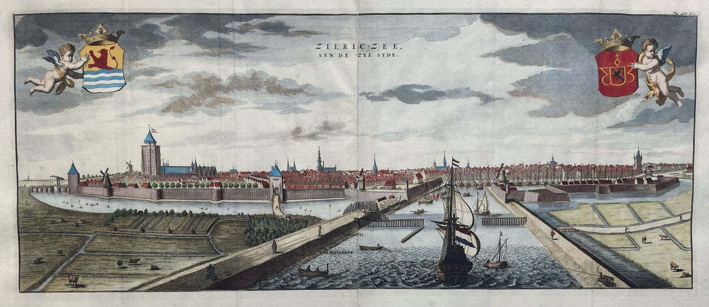 Zierikzee Panorama 'aen de zee syde' - M Smallegange - 1696