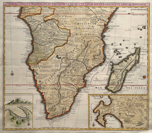 Afrika Zuidelijk Afrika Southern Africa Madagascar - H de Leth - circa 1730
