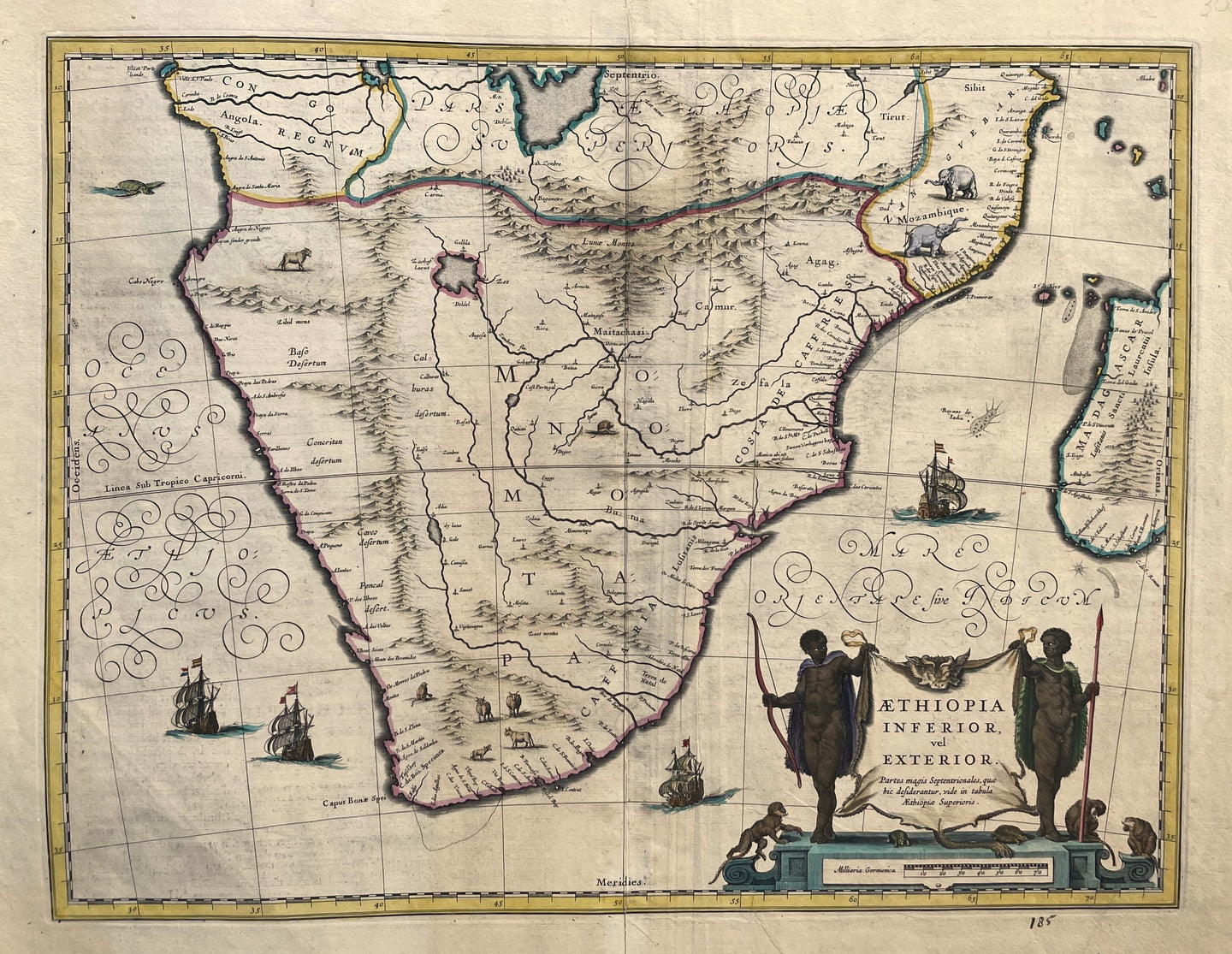 Afrika Zuidelijk Afrika Southern Africa - J en WJ Blaeu - 1642