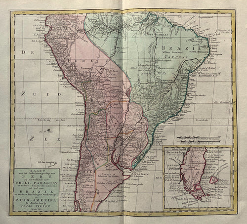 Zuid-Amerika South America - I Tirion - 1769