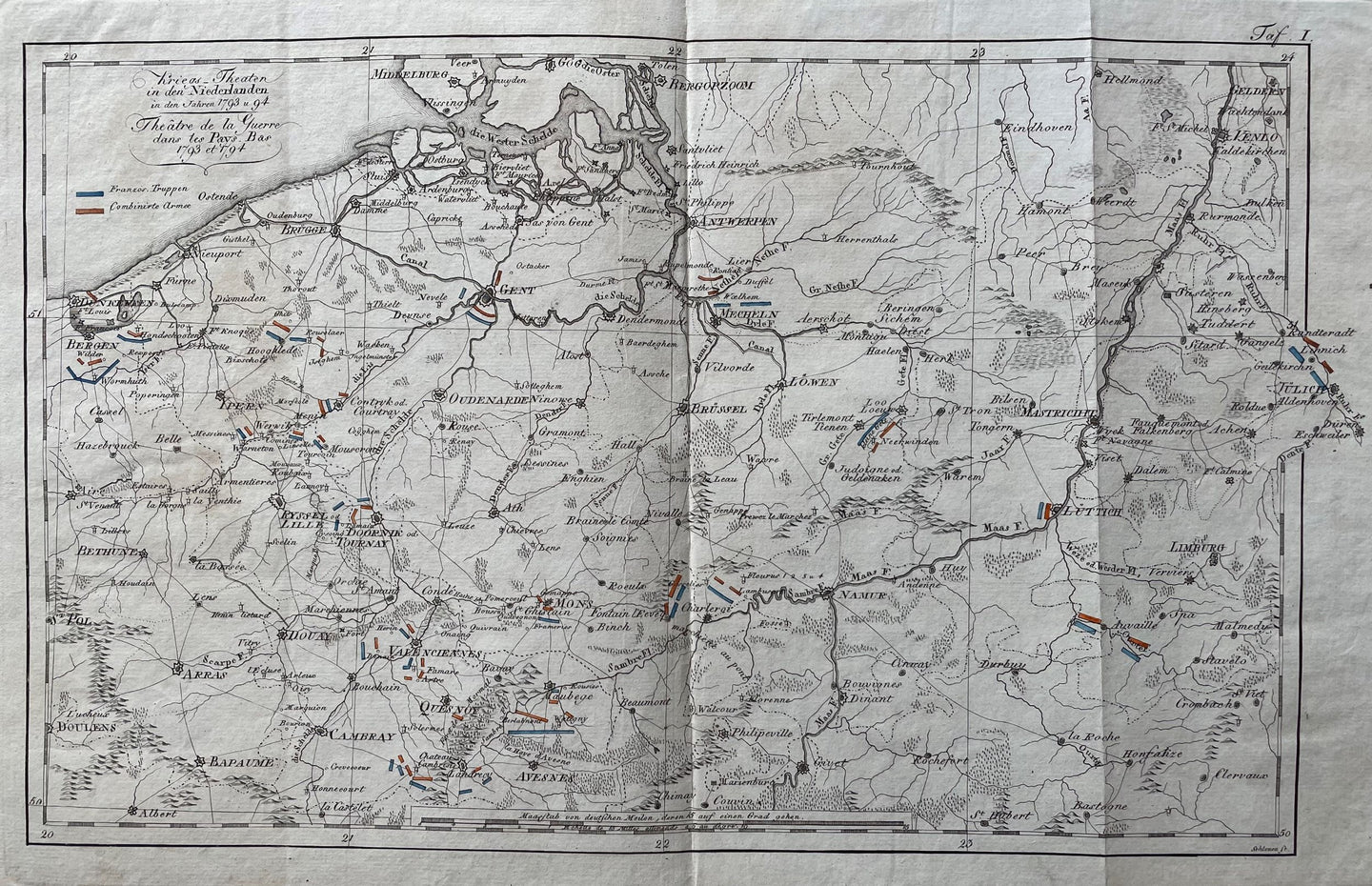 België Belgium - Schleuen / von Gross - 1808