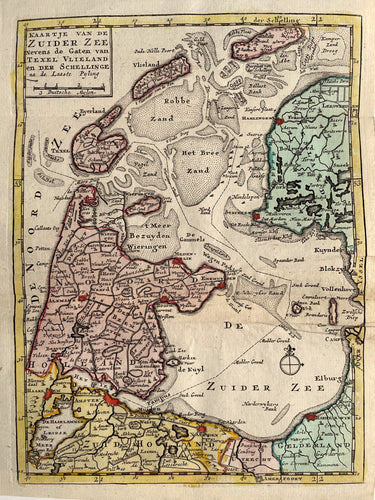 Zuiderzee Met alle Zuiderzeekusten Noord-Holland Wadden - JB Elwe & DM Langeveld - 1786