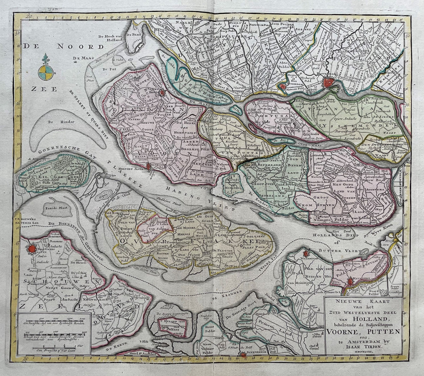 Zuid-Hollandse eilanden - I Tirion - 1753