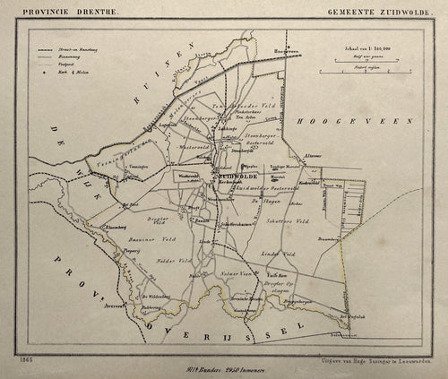 Zuidwolde - Kuijper / Suringar - 1867