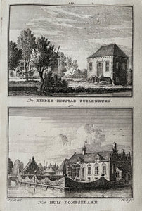 Langbroek Zuilenburg en Dompselaar - H Spilman - ca. 1750