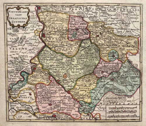 Gelderland Graafschap Zutphen - H de Leth - 1740
