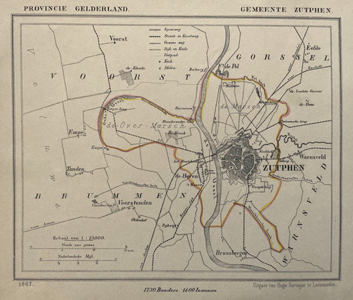 Zutphen - J Kuijper / H Suringar - 1867