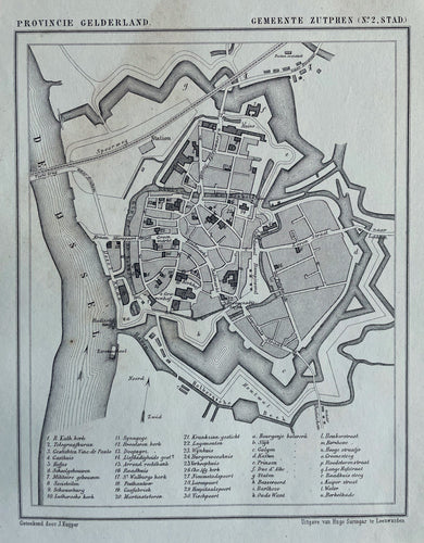 Zutphen Stad - Kuijper/Suringar - ca. 1867