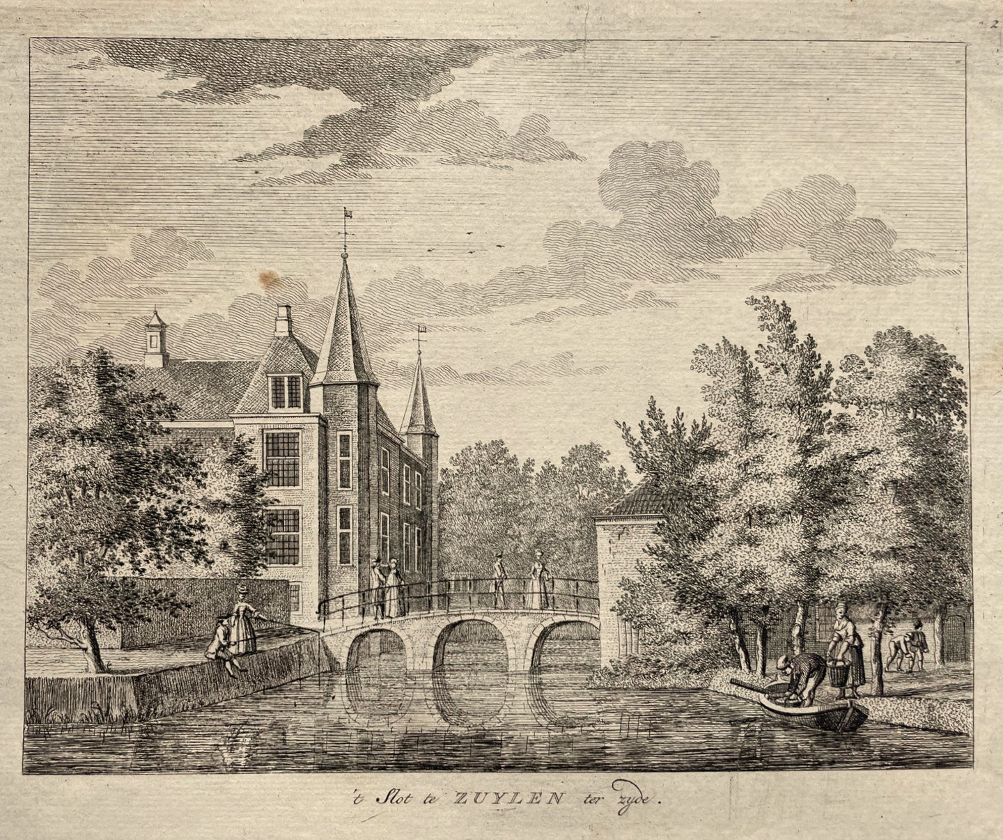 Oud-Zuilen Slot Zuylen - H Schoute - ca. 1775