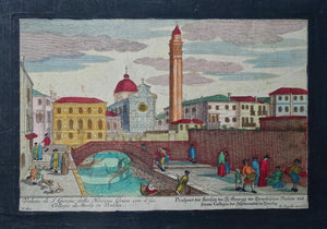 Italië Venetië Basilica di San Giorgio Maggiore - M Engelbrecht - ca. 1730