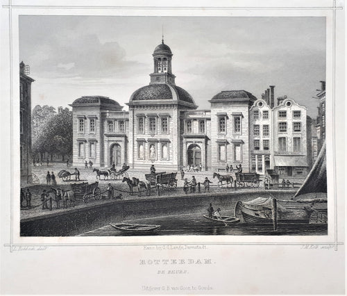 ROTTERDAM Beurs - JL Terwen / GB van Goor - 1858