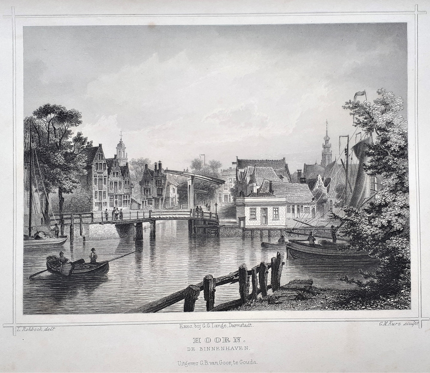 HOORN Binnenhaven - JL Terwen / GB van Goor - 1858