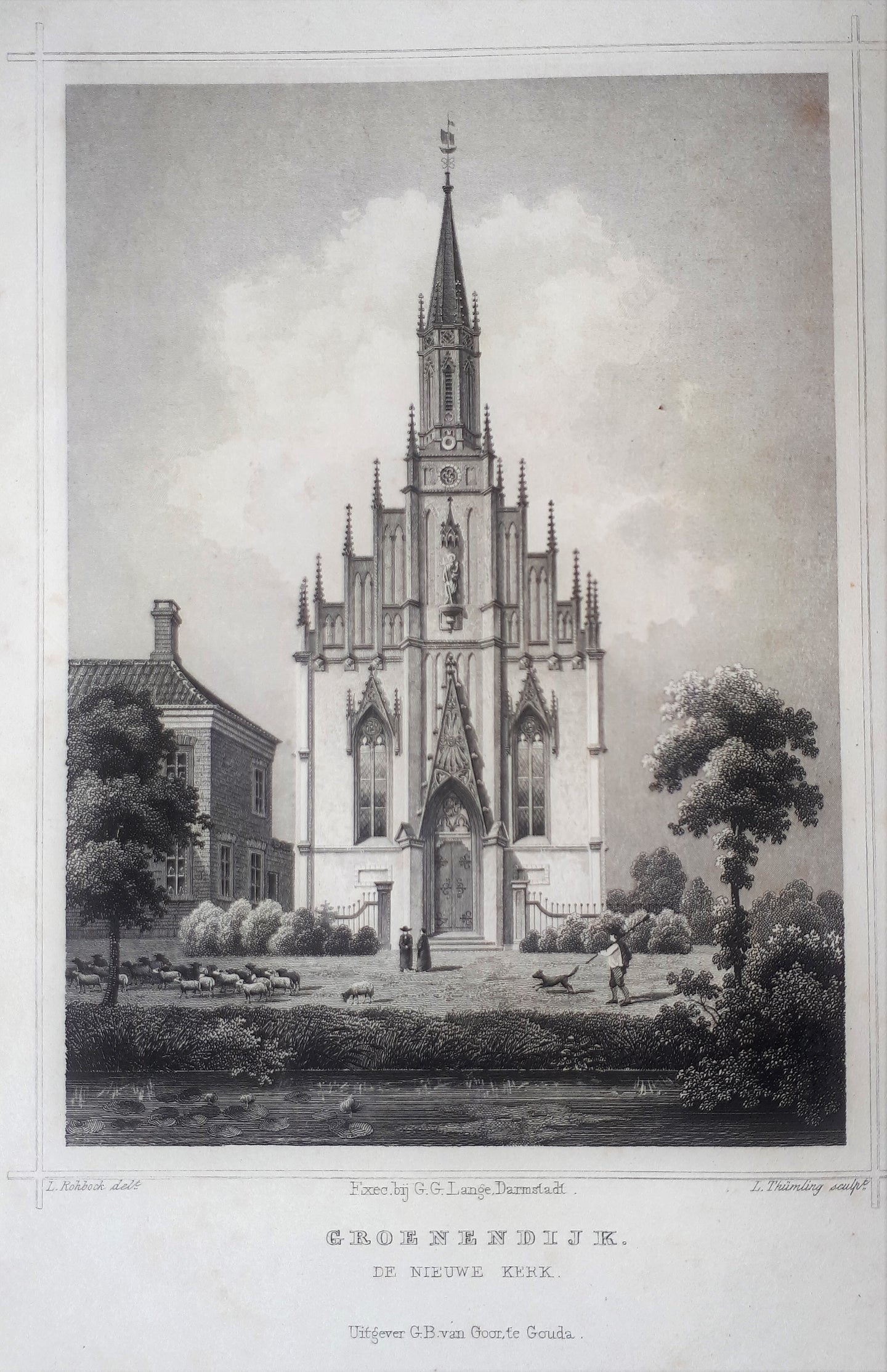 Groenendijk De Nieuwe Kerk - JL Terwen / GB van Goor - 1858