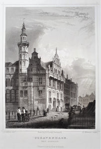 DEN HAAG Stadhuis 's-Gravenhage - JL Terwen / GB van Goor - 1858