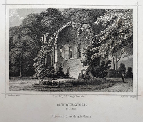Nijmegen Ruine - J Terwen - 1862