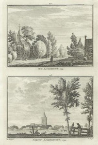 OUD-LOOSDRECHT NIEUW-LOOSDRECHT - H Spilman - ca. 1750