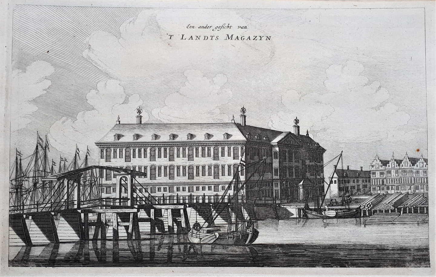 Amsterdam Kattenburgergracht 's Lands Zeemagazijn - O Dapper - 1663