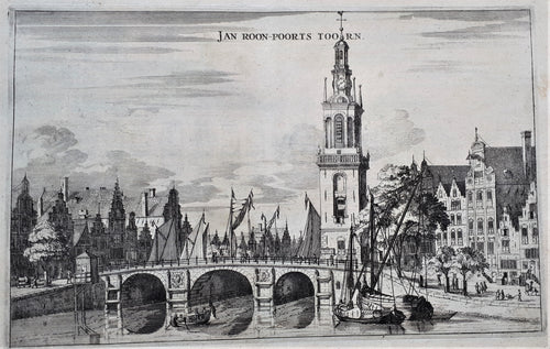 AMSTERDAM Singel Jan Rodenpoortstoren - O Dapper - 1663