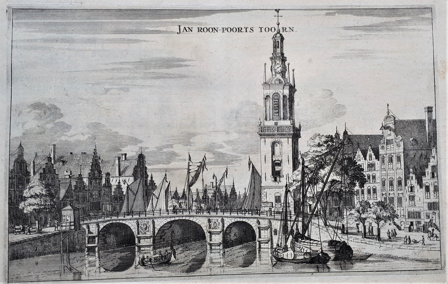 AMSTERDAM Singel Jan Rodenpoortstoren - O Dapper - 1663