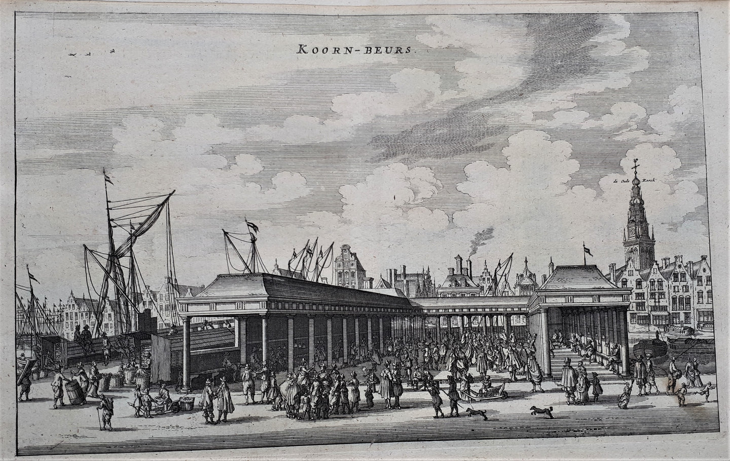 Amsterdam Damrak Korenbeurs - O Dapper - 1663