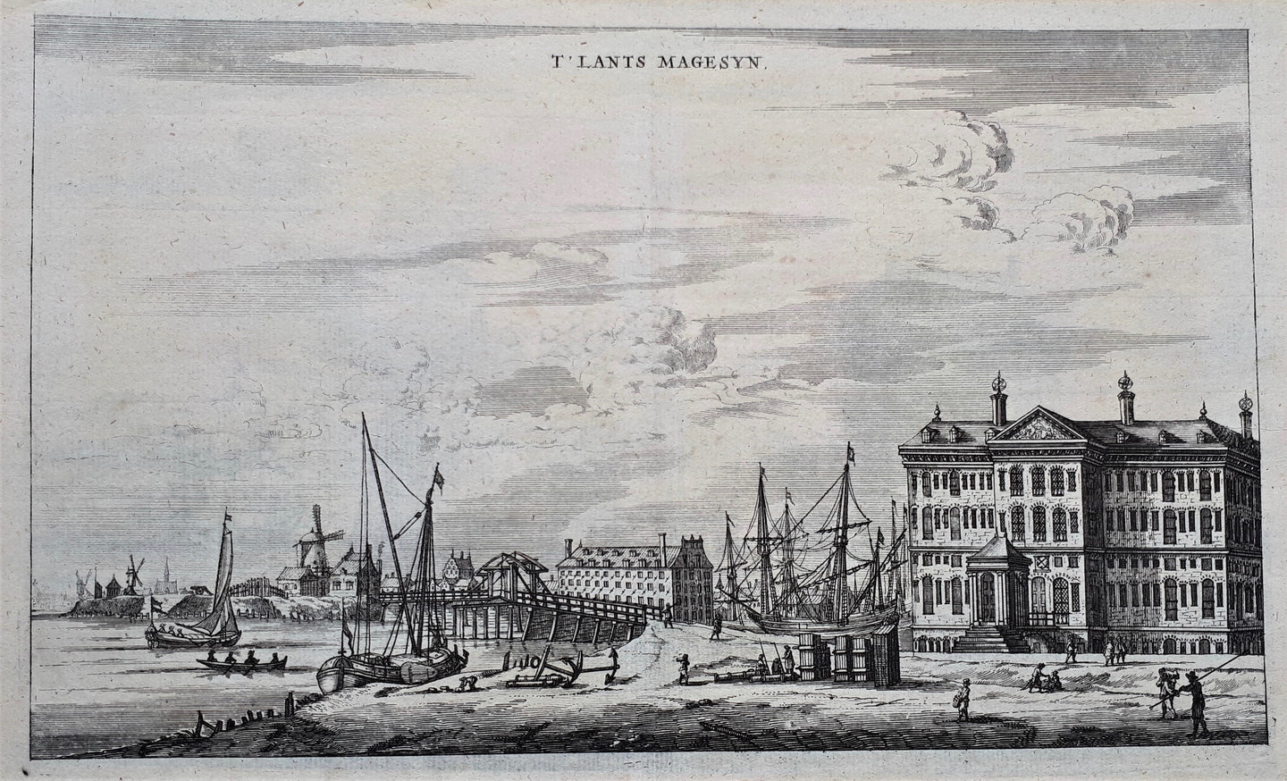 Amsterdam Kattenburgerplein 's Lands Zeemagazijn (nu Scheepvaartmuseum) - O Dapper - 1663