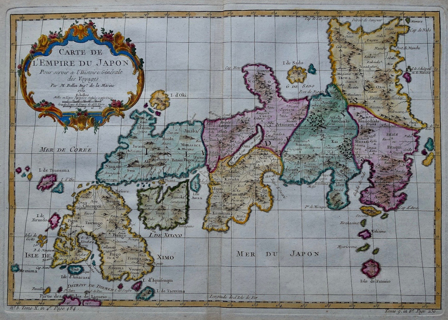 JAPAN - JN Bellin - ca. 1755