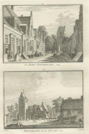OOSTERLAND Dorp - H Spilman - ca. 1750