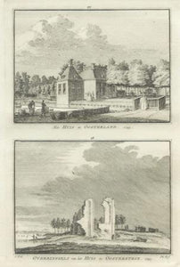 OOSTERLAND Huis Oosterland en Oosterstein - H Spilman - ca. 1750
