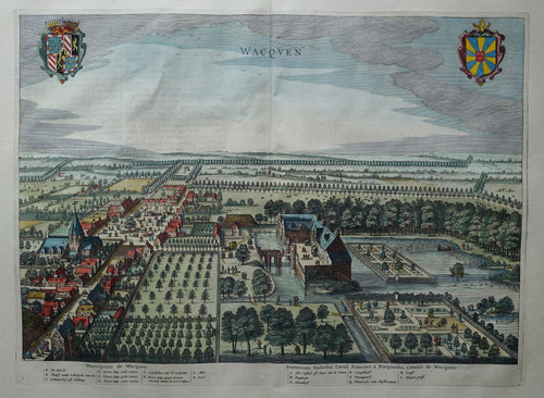 België Wakken Vogelvluchtperspectief - J Blaeu - 1649