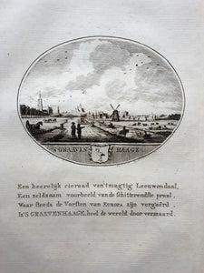 DEN HAAG Gezicht op 's-Gravenhage - Van Ollefen & Bakker - 1793