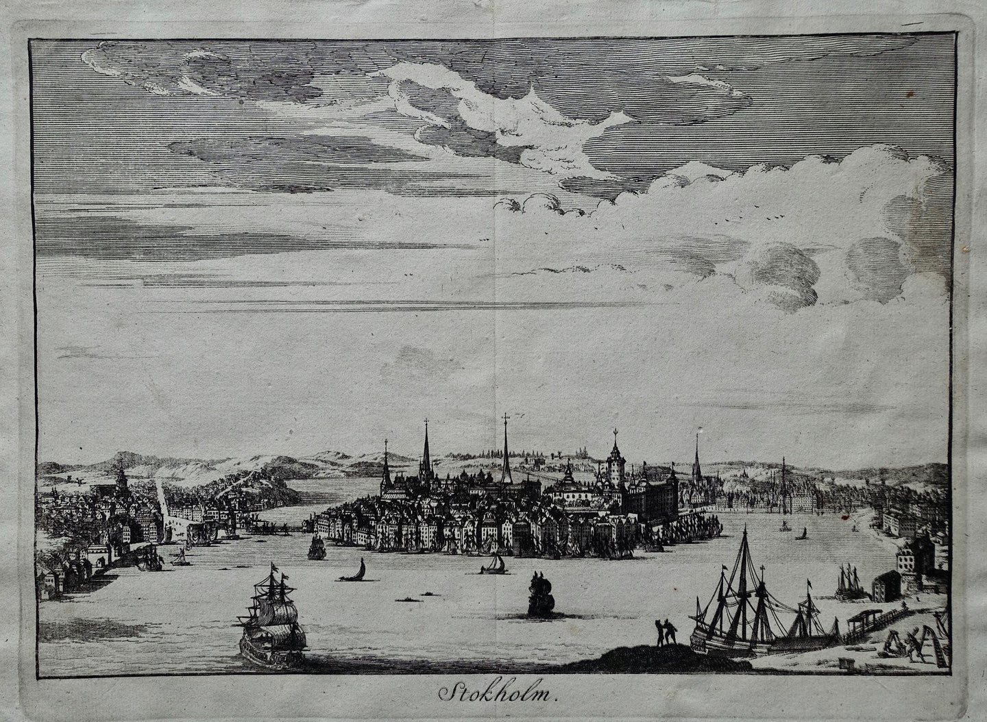 Zweden Stockholm Aanzicht - F Halma - 1705