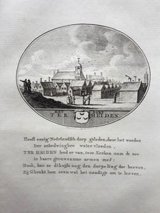 TER HEIJDE Gezicht op het dorp - Van Ollefen en Bakker - 1793