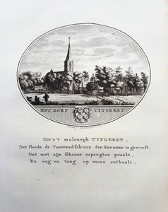 UITGEEST Gezicht op het dorp - Ollefen & Bakker - 1793