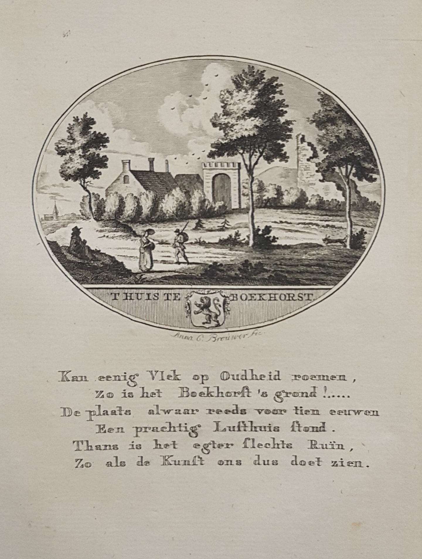 NOORDWIJKERHOUT: Huis Boekhorst - Van Ollefen & Bakker - 1793