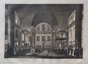 AMSTERDAM Oosterkerk Interieur - P Fouquet - 1783
