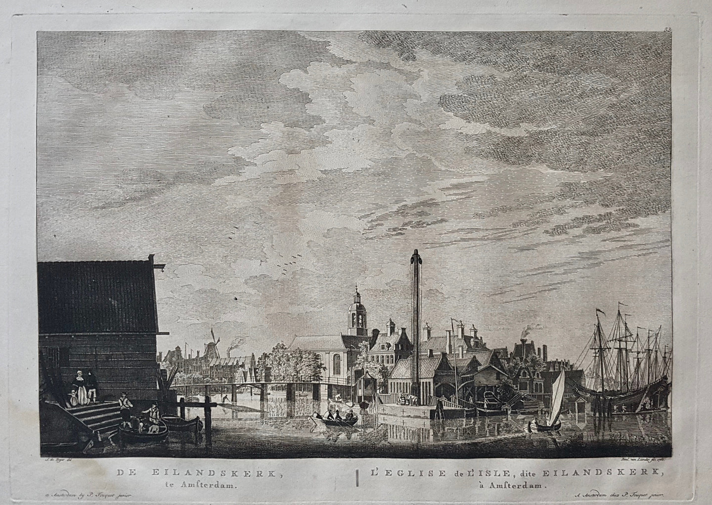 AMSTERDAM Bickerseiland Eilandskerk - P Fouquet - 1783