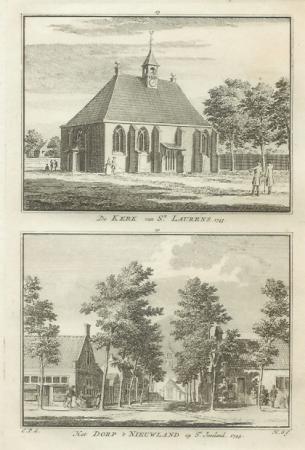 NIEUW EN SINT JOOSLAND SINT LAURENS - H Spilman - ca. 1750