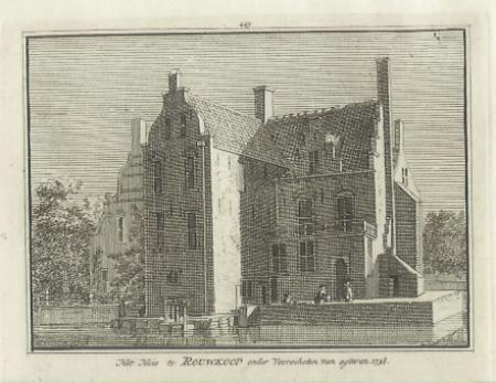 VOORSCHOTEN Huis te Rouwkoop - H Spilman - ca. 1750