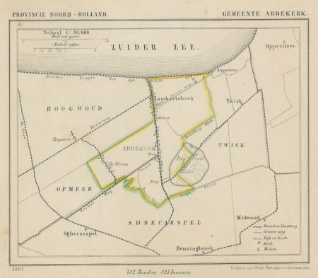 ABBEKERK - Kuijper/Suringar - 1867