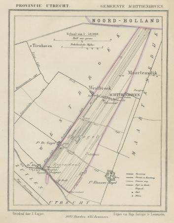 ACHTTIENHOVEN - Kuijper/Suringar - ca. 1867